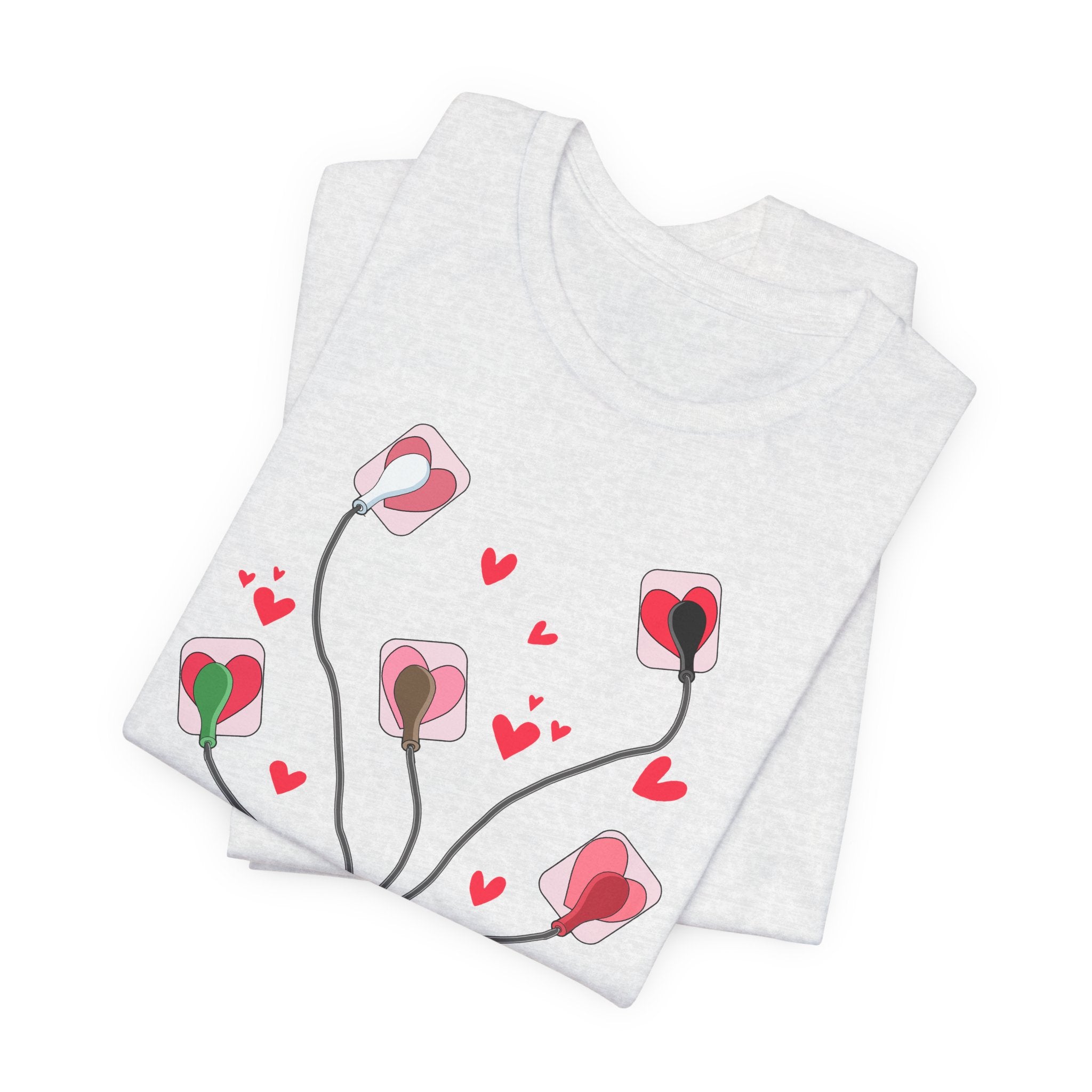 10474930620357097431_2048 Valentine EKG Leads T-Shirt - Image 10
