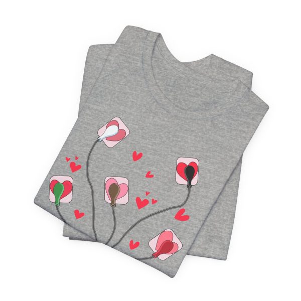 Valentine EKG Leads T-Shirt - Image 5