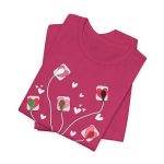 Valentine EKG Leads T-Shirt - Image 4