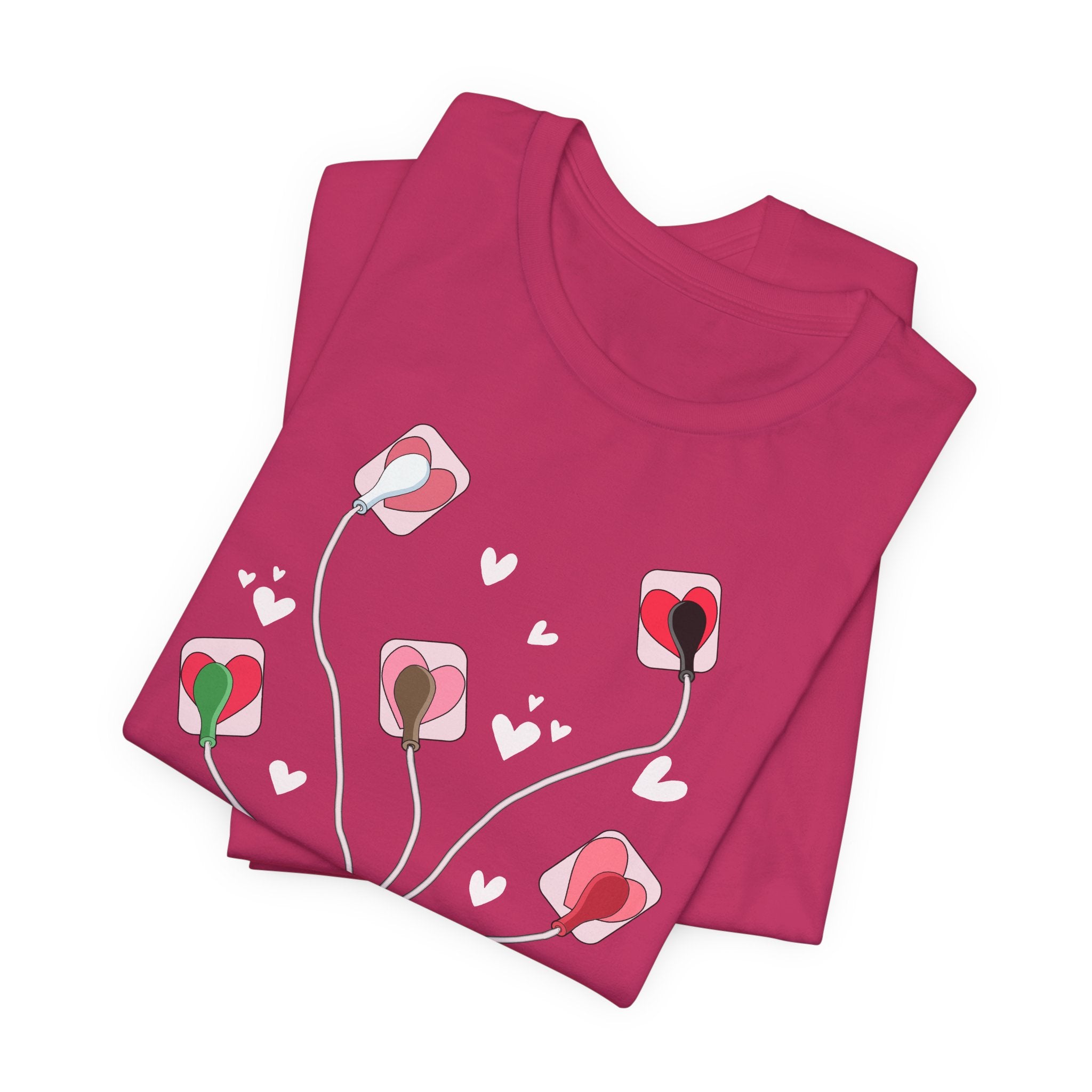 545256106941426874_2048 Valentine EKG Leads T-Shirt - Image 4