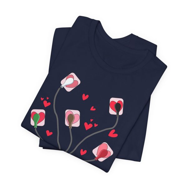 Valentine EKG Leads T-Shirt - Image 6