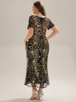 Plus Size Sequin Mermaid Formal Dress - Image 12