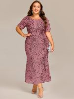 Sequin Mermaid Round Neck Dress