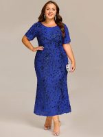 Plus Size Sequin Mermaid Formal Dress - Image 17
