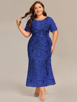 Plus Size Sequin Mermaid Formal Dress - Image 19