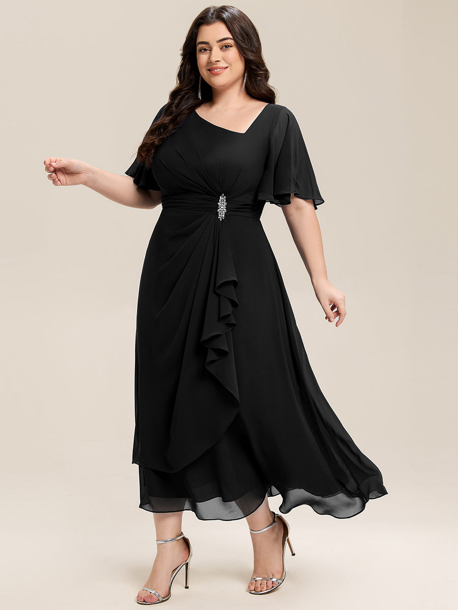 EE02463BK-PR3_e9d2c1fc-2041-4e57-94f9-940e7ce7bc52 Ruffle Sleeve Chiffon Midi Mother of the Bride Dress - Image 19