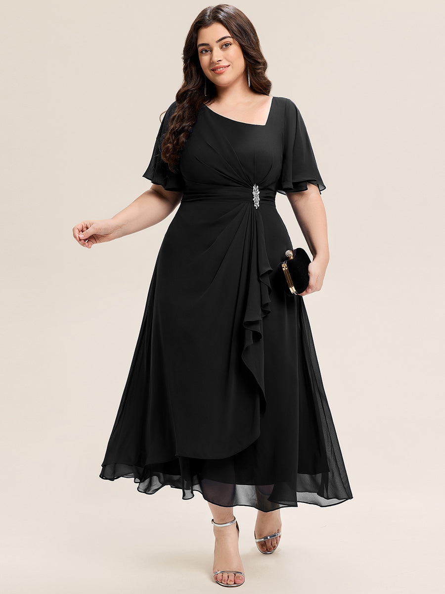 EE02463BK-PR4_aef2d6f6-5150-49b5-b0ca-8679e18549aa Ruffle Sleeve Chiffon Midi Mother of the Bride Dress - Image 20