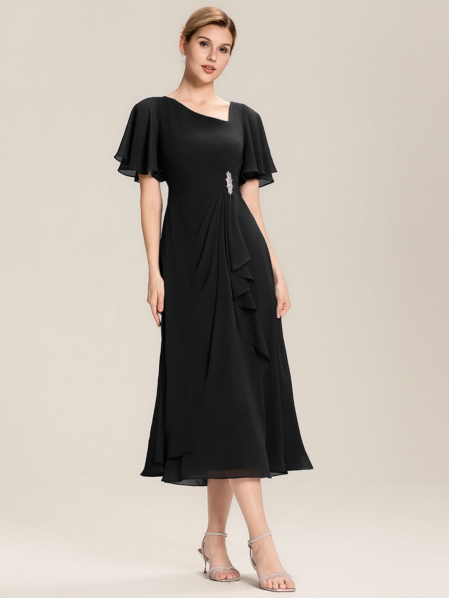 EE02463BK-R4_1d83eadc-63cf-405f-85eb-0fd0a0bf5846 Ruffle Sleeve Chiffon Midi Mother of the Bride Dress - Image 11