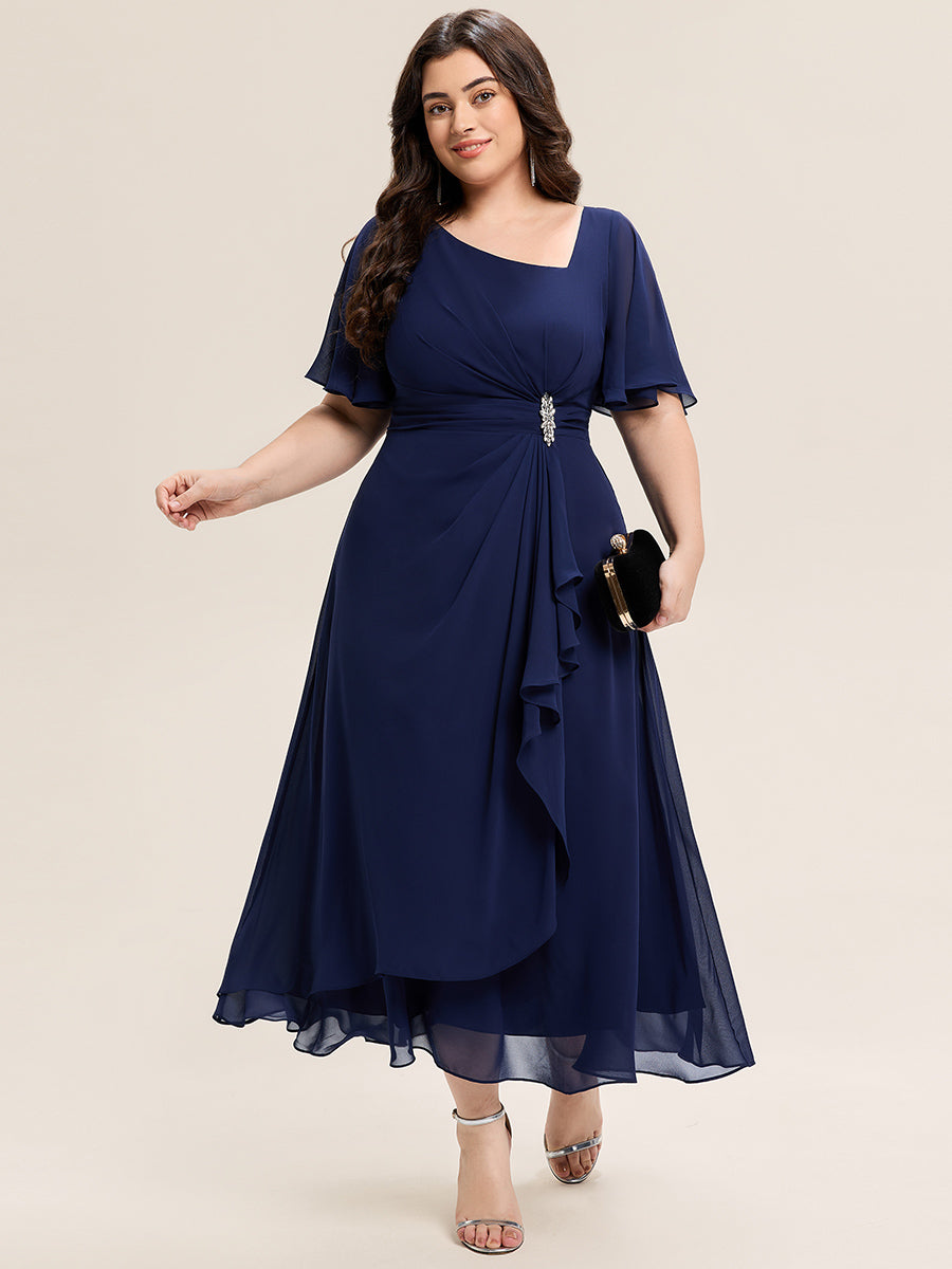 EE02463NB-PR4_af58f78c-f92d-49f4-9f1a-bacce1c34d2a Ruffle Sleeve Chiffon Midi Mother of the Bride Dress - Image 30