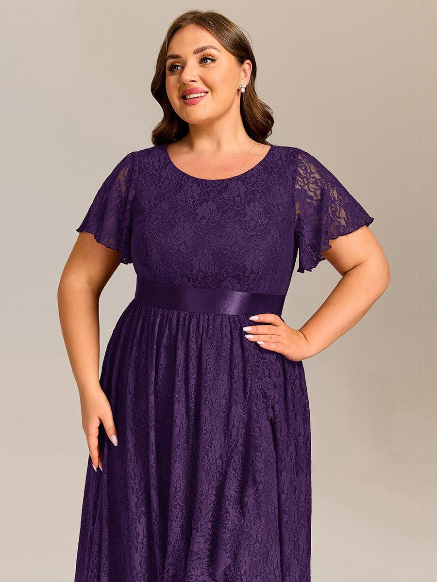 EE03489DP-PR5_8f4e784a-063e-4967-b1b5-1da56b9597cf Ruffled Sleeve Empire Waist Lace Wedding Guest Dress - Image 11