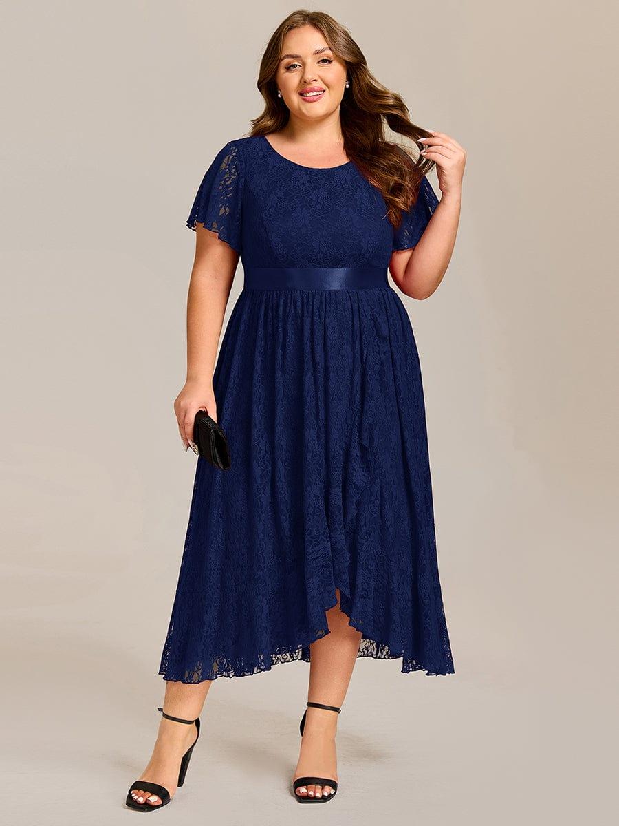 EE03489NB-PR_c9556632-cbfd-4397-a3b1-bd455ce0e31d Ruffled Sleeve Empire Waist Lace Wedding Guest Dress - Image 20