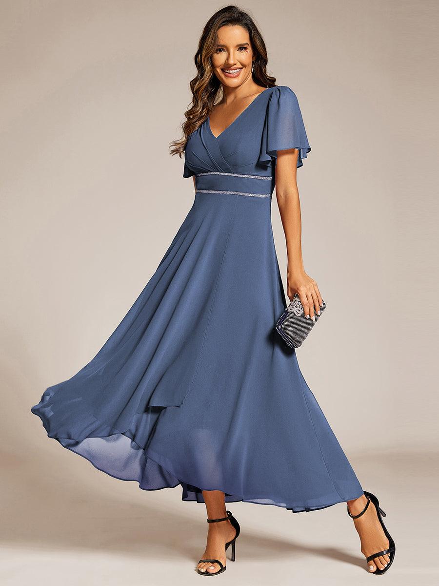 EE41981DN-R_d04223f2-bc64-4b0e-a50a-d489b1ec03a4 Double V-Neck Waist Trimmed Chiffon Formal Evening Dress - Image 39