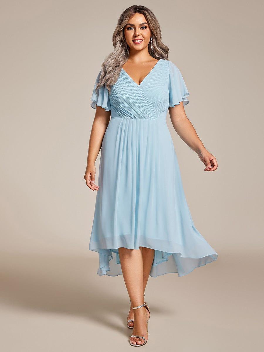 EG01923BL-PR_03dad099-b087-4286-a2cd-12bb8e0765b9 Plus Size Double V-Neck Ruffles Sleeve Chiffon Midi Wedding Guest Dress - Image 44