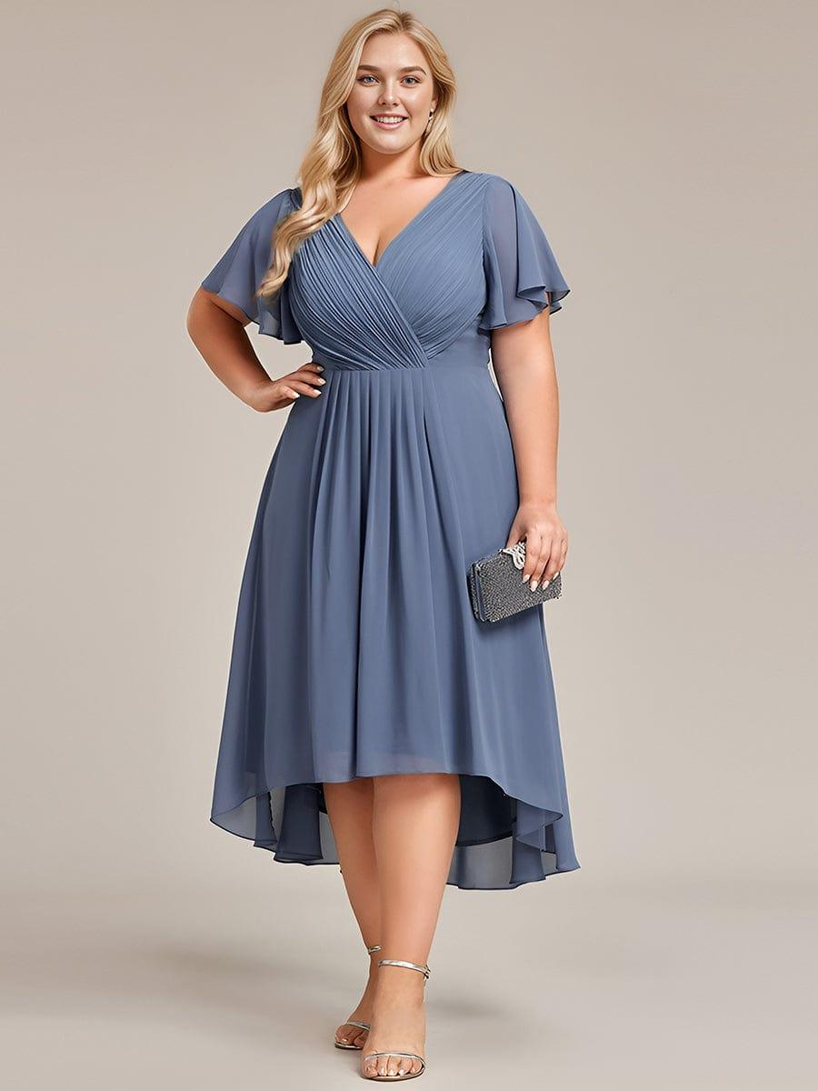 EG01923DN-PR200_79d102ba-dfe5-4251-9914-ae1a562cb8d1 Plus Size Double V-Neck Ruffles Sleeve Chiffon Midi Wedding Guest Dress - Image 74