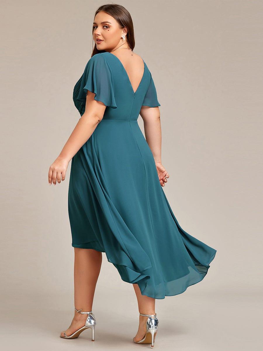 EG01923TE-PR2_9d1932d2-e04b-422e-a8bb-4aed45233a4c Plus Size Double V-Neck Ruffles Sleeve Chiffon Midi Wedding Guest Dress - Image 65