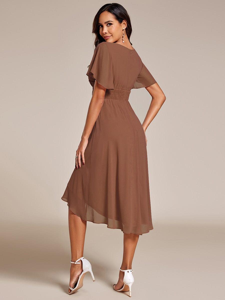 EG02053BN-R2_df8b29b1-9443-4b91-bdd4-24c06d41c324 Flowy Chiffon Round Neckline A-Line Knee Length Wedding Guest Dress - Image 94