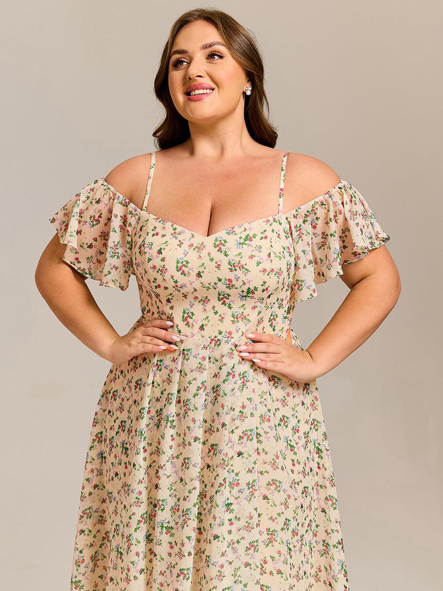 EG02103AP-PR5_96acad4a-3732-499e-9b36-444880df9482 Plus Size Cold Shoulder Sweetheart Necklin Chiffon Midi Wedding Guest Dress - Image 58