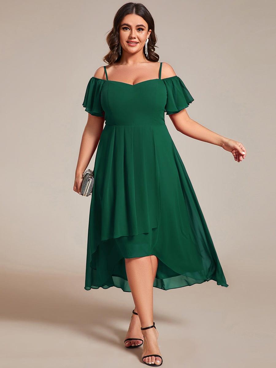 EG02103DG-PR4_581f1a91-31e7-4781-a973-3543ed384710 Plus Size Cold Shoulder Sweetheart Necklin Chiffon Midi Wedding Guest Dress - Image 51