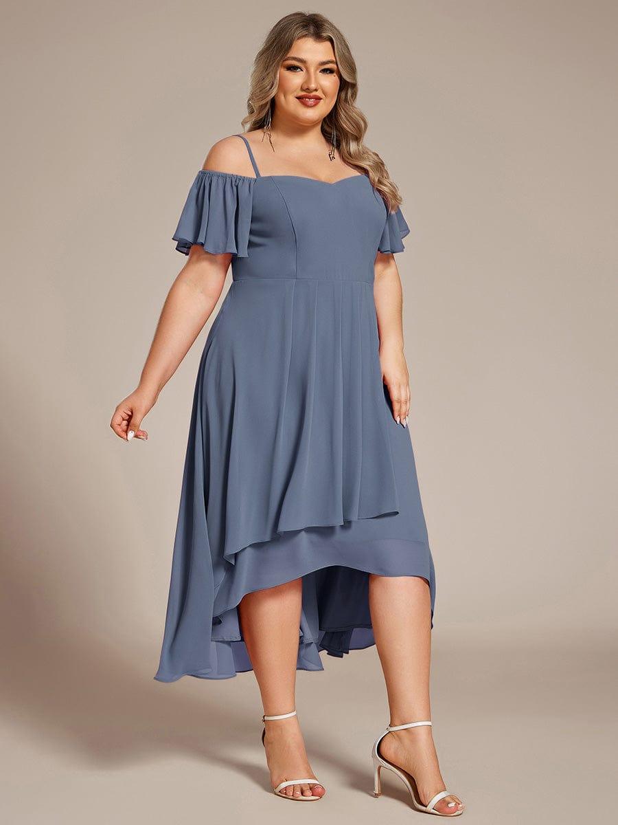 EG02103DN-PR4_42ba8e75-022f-4e93-b295-7f9904a24ac2 Plus Size Cold Shoulder Sweetheart Necklin Chiffon Midi Wedding Guest Dress - Image 41