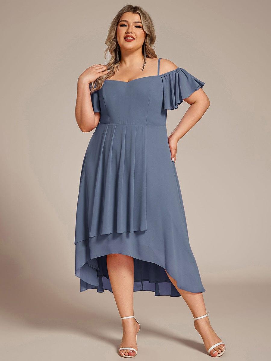 EG02103DN-PR_021a07d2-eafd-4bca-b087-696a7f335a0f Plus Size Cold Shoulder Sweetheart Necklin Chiffon Midi Wedding Guest Dress - Image 38