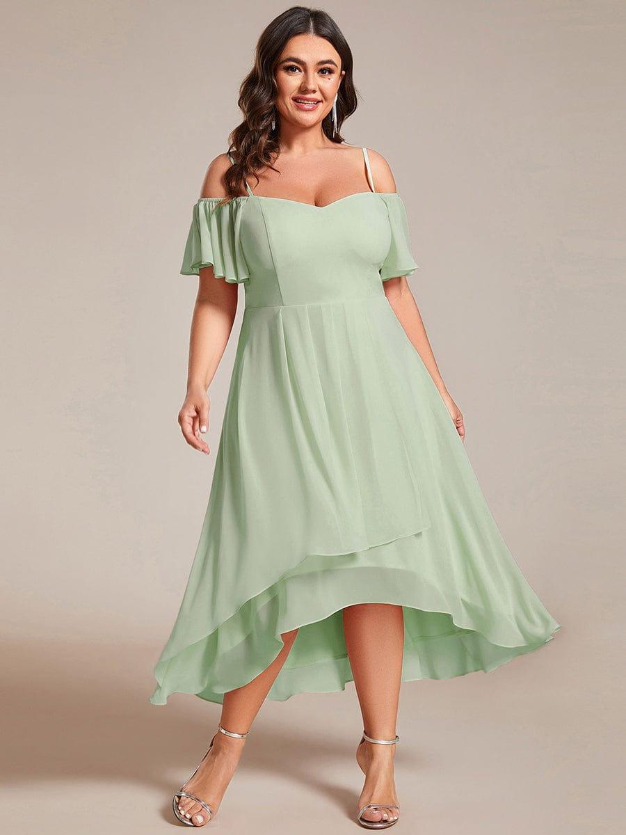 EG02103MG-PR3_5c67d3d3-c098-4937-9c46-d0b3b58e4024 Plus Size Cold Shoulder Sweetheart Necklin Chiffon Midi Wedding Guest Dress - Image 28