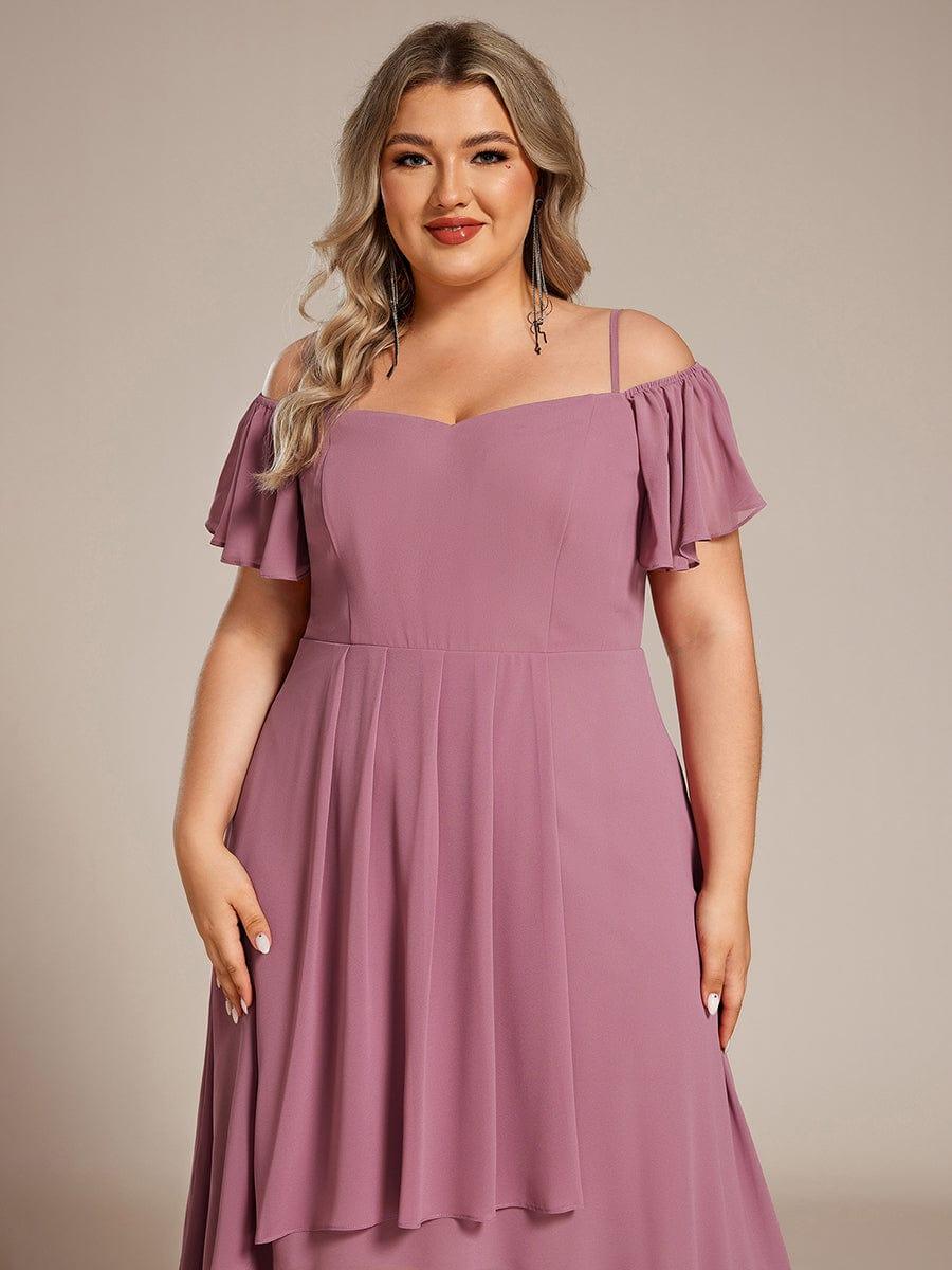 EG02103OD-PR5_8e05290f-7ae0-44a7-86fb-265a48ddfa24 Plus Size Cold Shoulder Sweetheart Necklin Chiffon Midi Wedding Guest Dress - Image 35