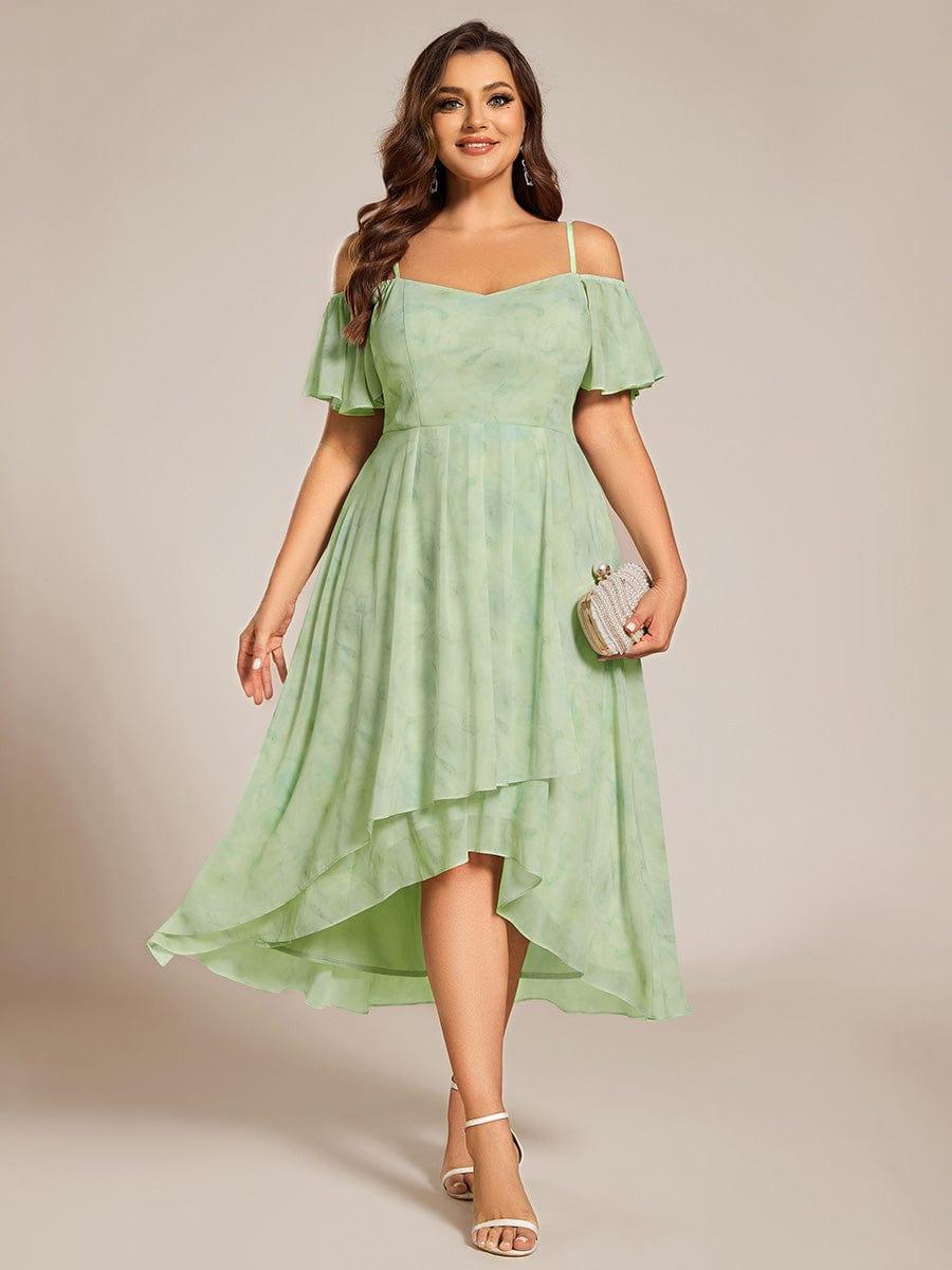 EG02103TR-PR_991b77b0-ccda-454b-aedb-c1f61c54c7f5 Plus Size Cold Shoulder Sweetheart Necklin Chiffon Midi Wedding Guest Dress - Image 7
