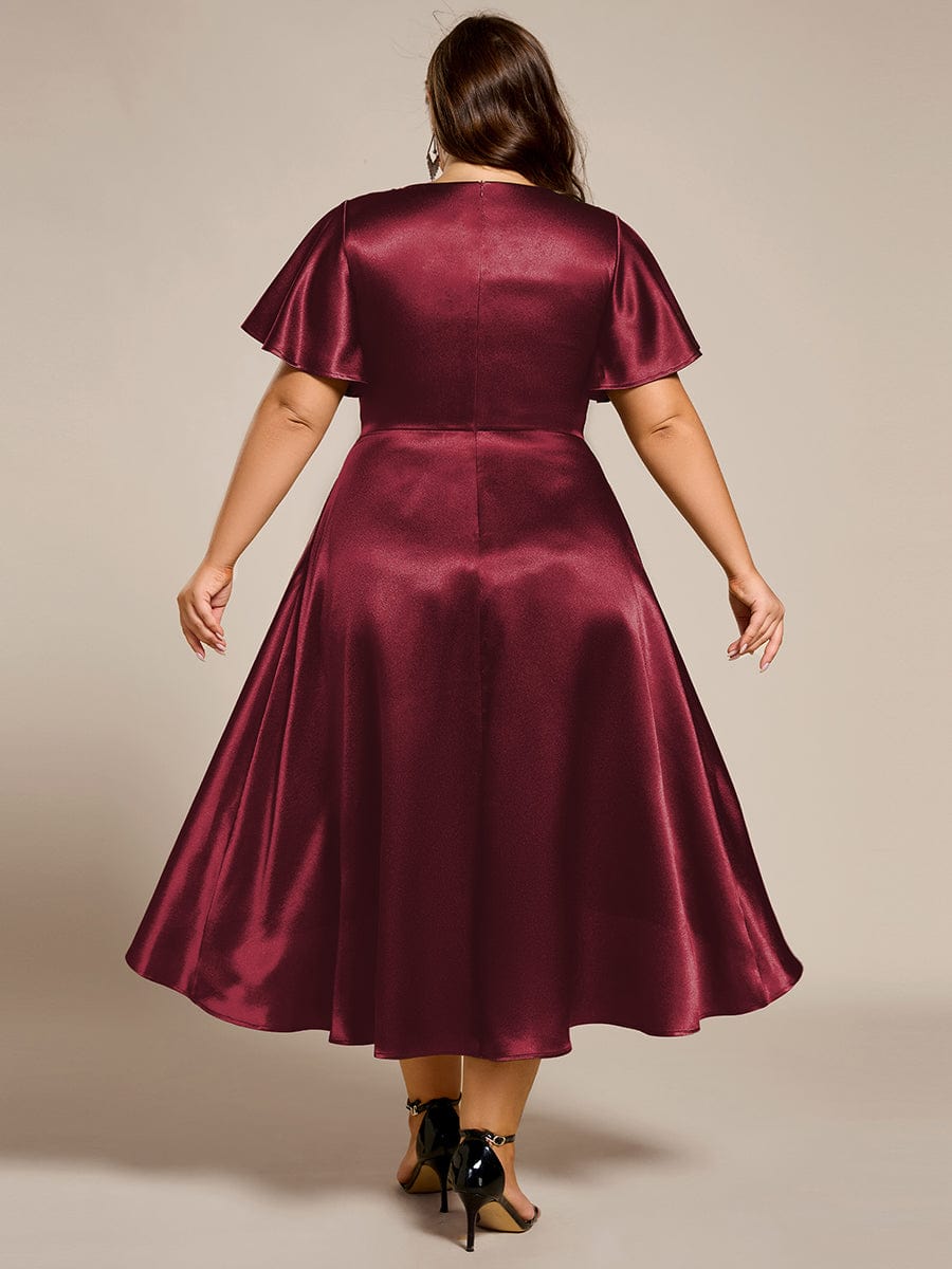 EG02335BD-PR2_6d73b2f7-7f4c-4d63-8812-41566556eafd Plus Size Satin Midi Wedding Guest Dress with Pockets - Image 19