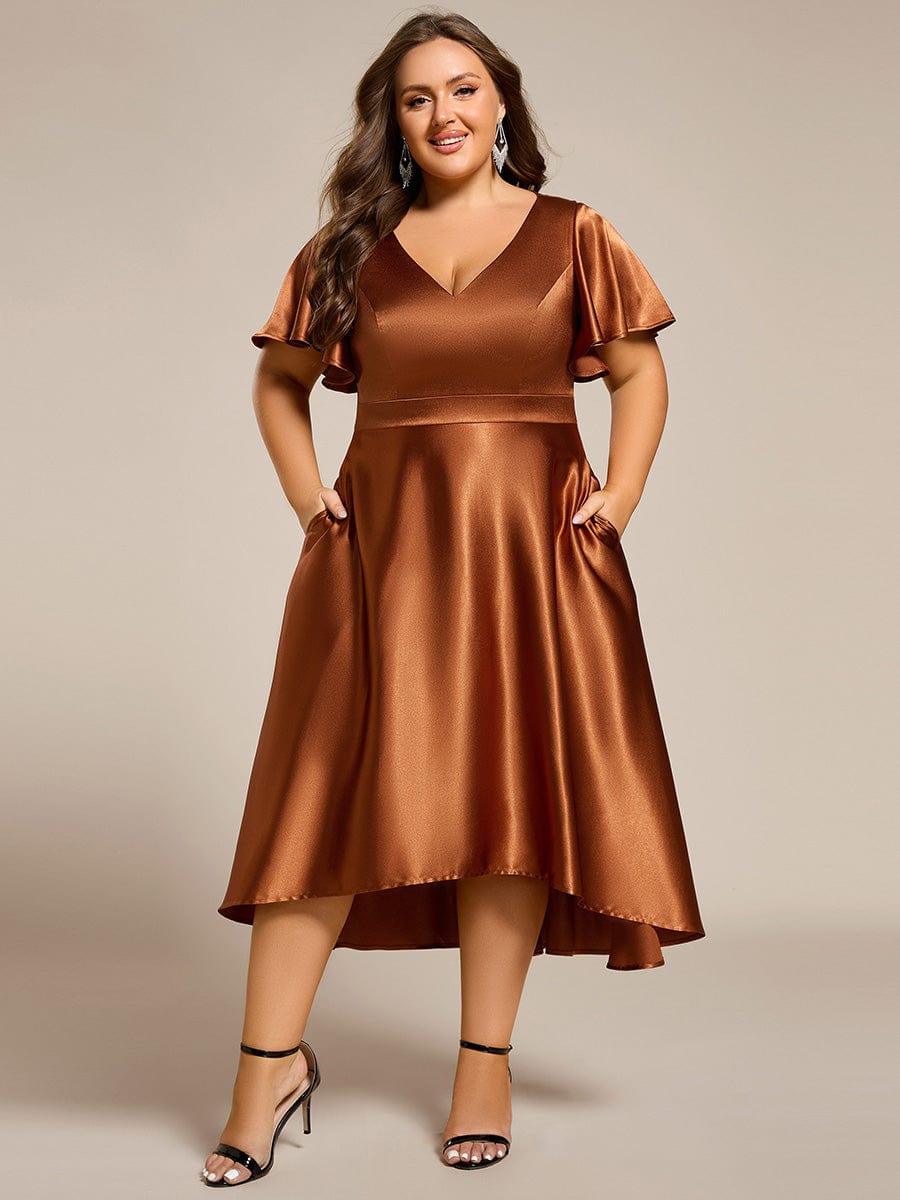 EG02335CE-PR_d6042ae8-634a-4170-97c5-fe6027021368 Plus Size Satin Midi Wedding Guest Dress with Pockets - Image 12