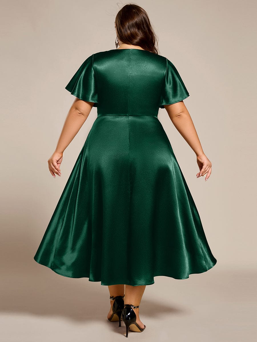 EG02335DG-PR2_25fe867c-bc8d-4f34-874a-e8dcabddb4a8 Plus Size Satin Midi Wedding Guest Dress with Pockets - Image 25