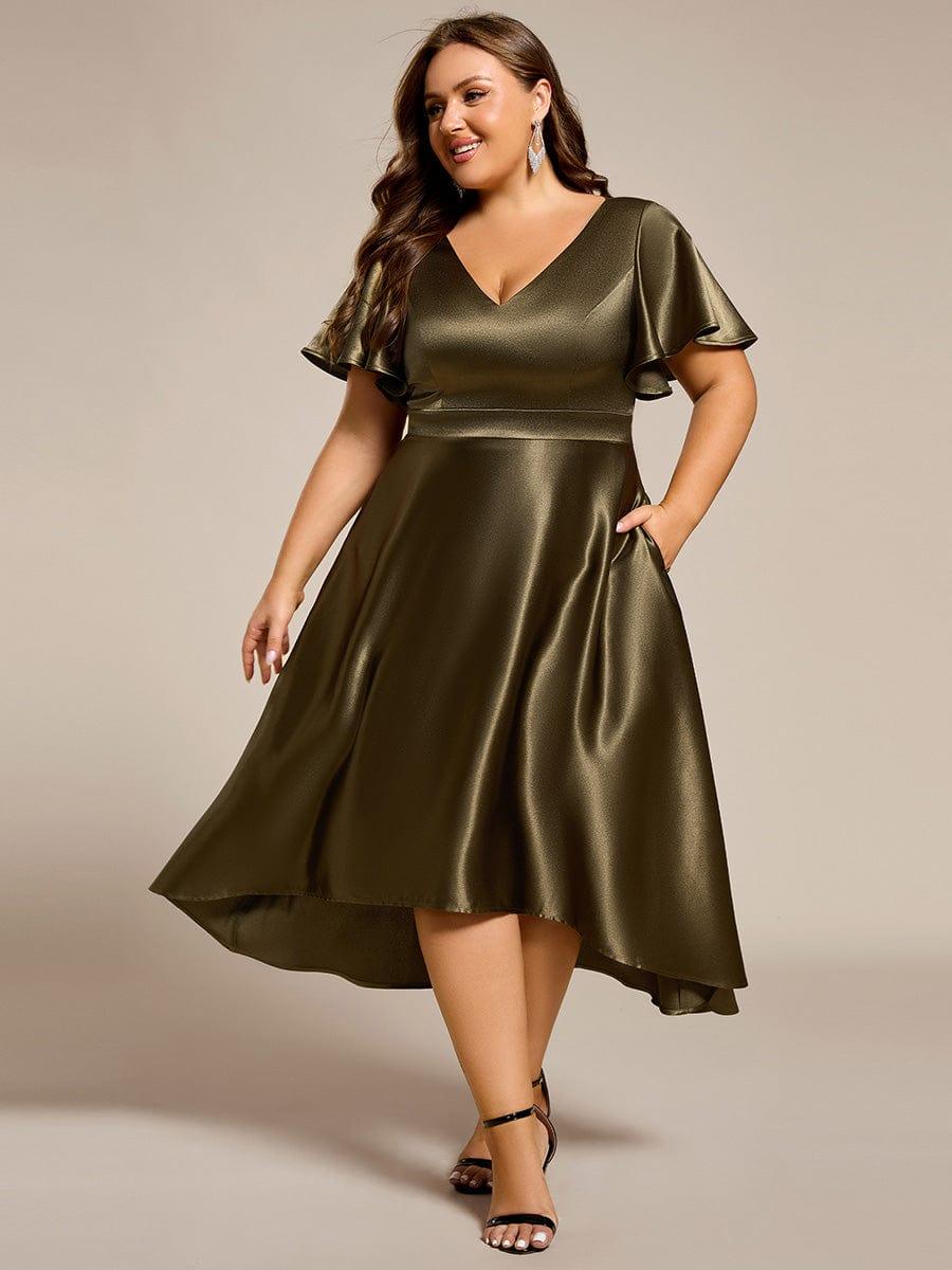 EG02335OG-PR4_44ffca95-4384-4f42-a4eb-2a0aa3bbe4d0 Plus Size Satin Midi Wedding Guest Dress with Pockets - Image 6