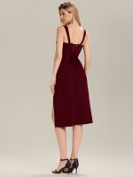 Lace-Up Glitter Sleeveless Wedding Guest Dress - Image 14