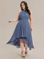 Pleated Chiffon Sleeveless A-Line Dress - Image 20