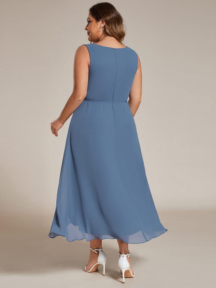 EG41926DN-PR2_bf941315-a276-477e-b5ac-ee7ea256430a Sleeveless V-Neck High Low Wedding Guest Dress with Floral Applique - Image 17