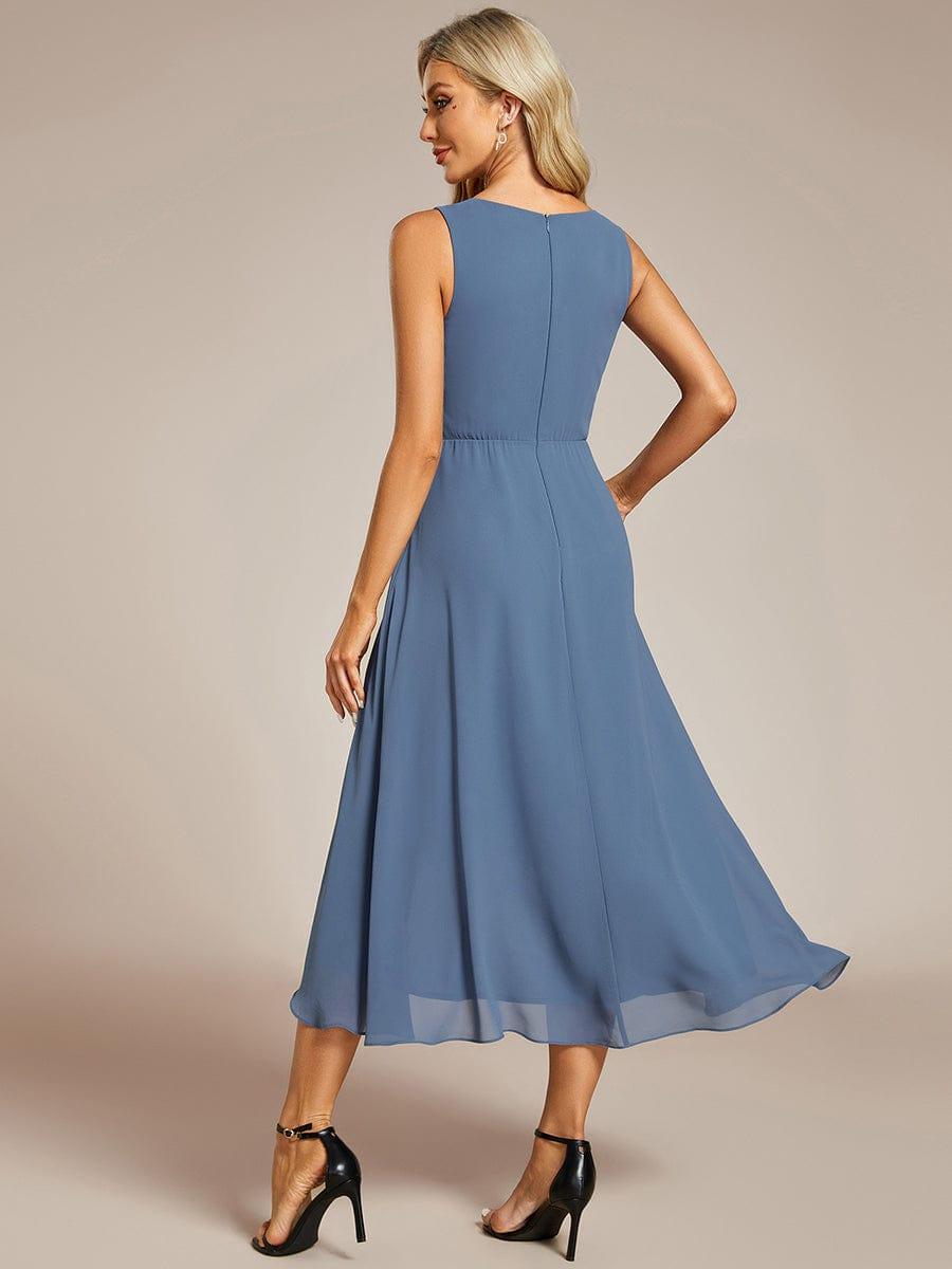 EG41926DN-R2_a7696813-d5fa-4273-b4ce-5c3ecf72b17c Sleeveless V-Neck High Low Wedding Guest Dress with Floral Applique - Image 12