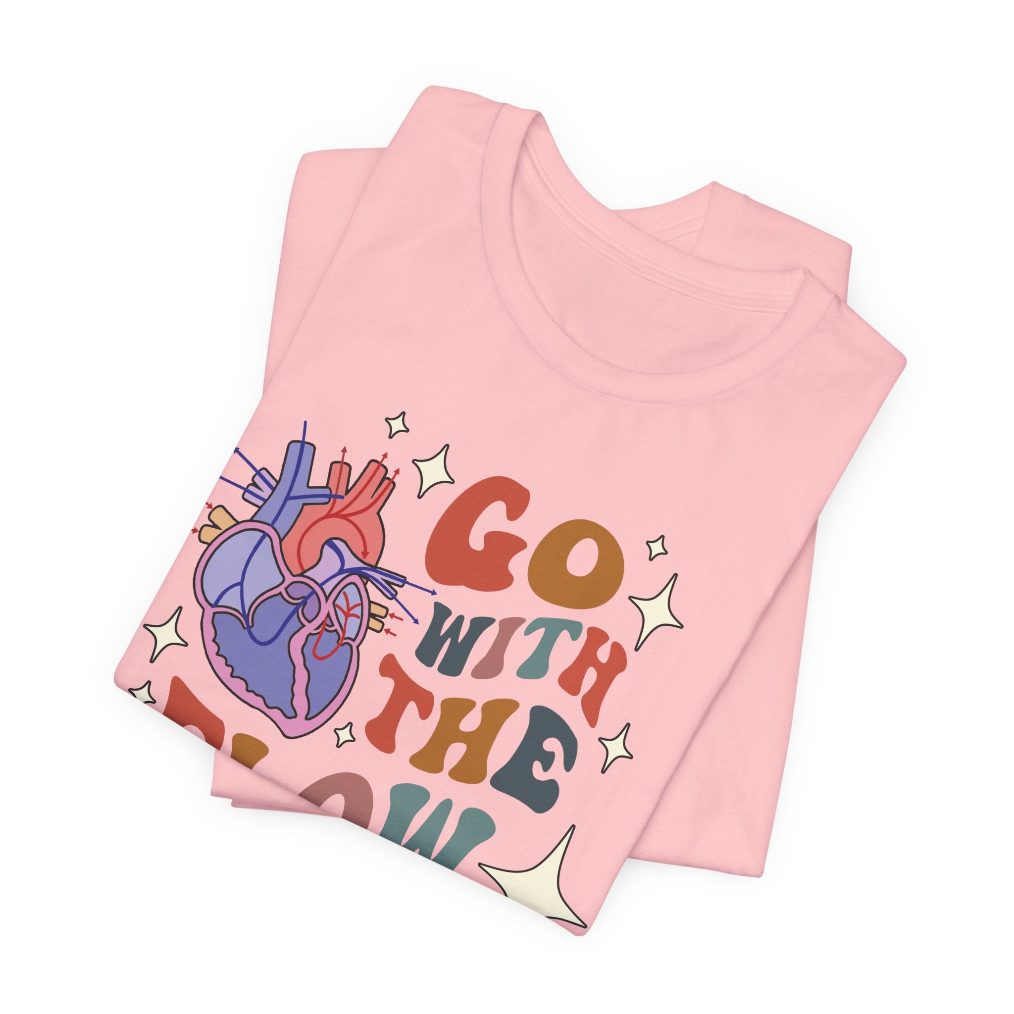 Folded_10_5974ebc4-6d27-43dd-b4f6-07c385397120 Retro Go with the (Heart) Flow T-Shirt - Image 4