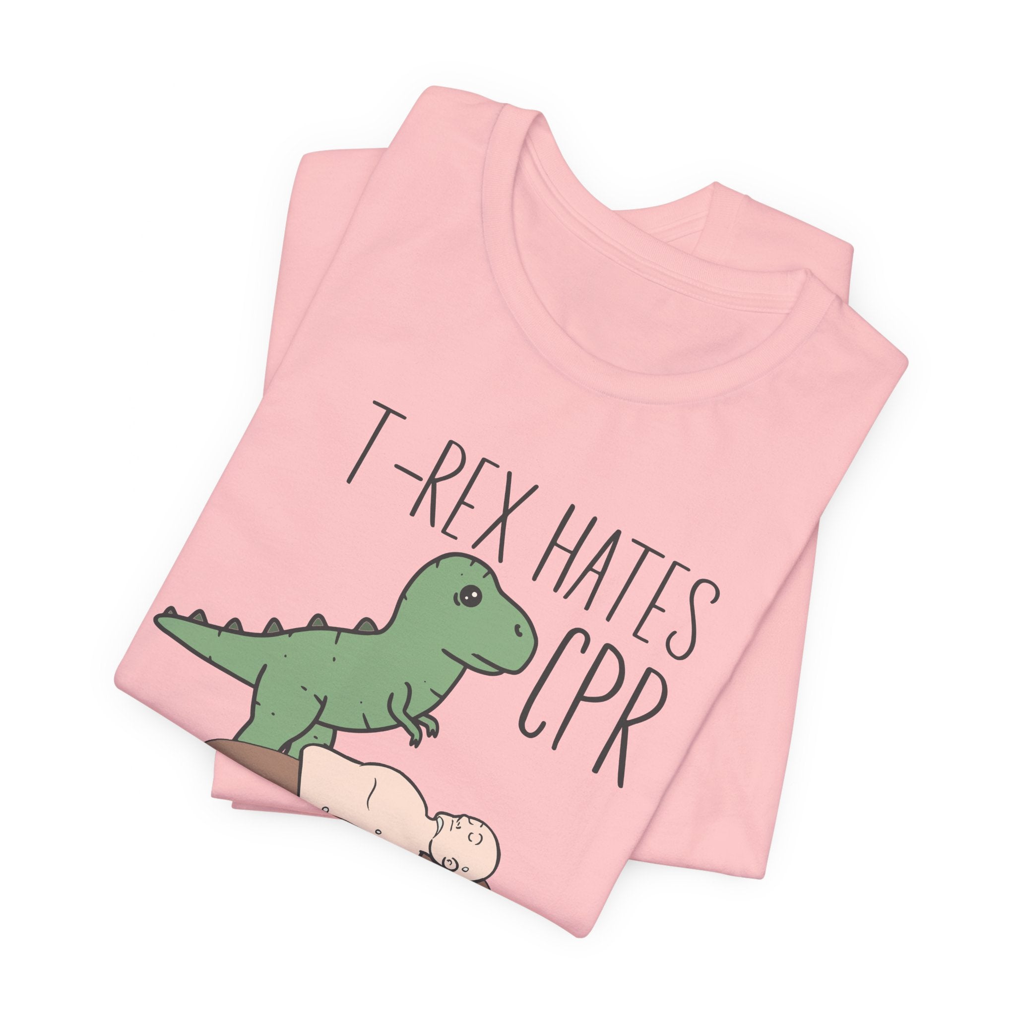 Folded_10_806bc032-0ada-4c61-b9c7-e84b51405a20 T-Rex Hates CPR T-Shirt - Image 5