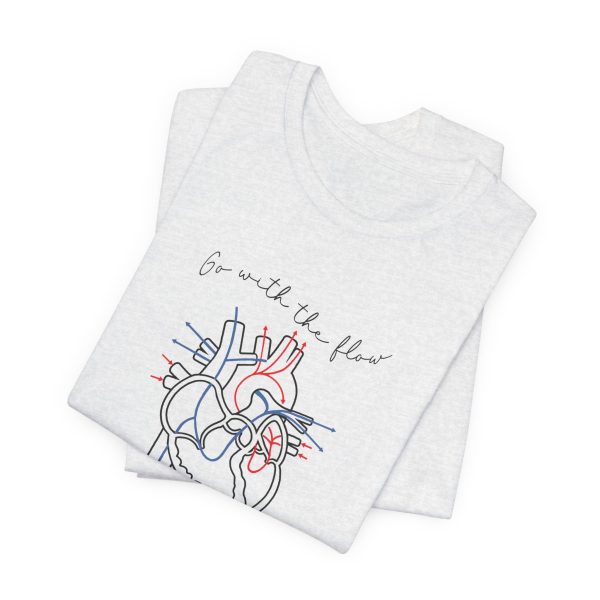 Go with the Flow Heart T-Shirt - Image 4