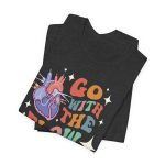 Retro Go with the (Heart) Flow T-Shirt - Image 5