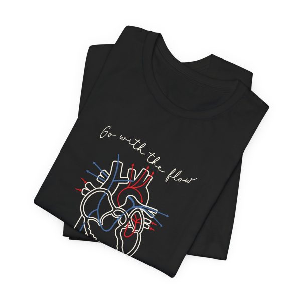 Go with the Flow Heart T-Shirt - Image 7