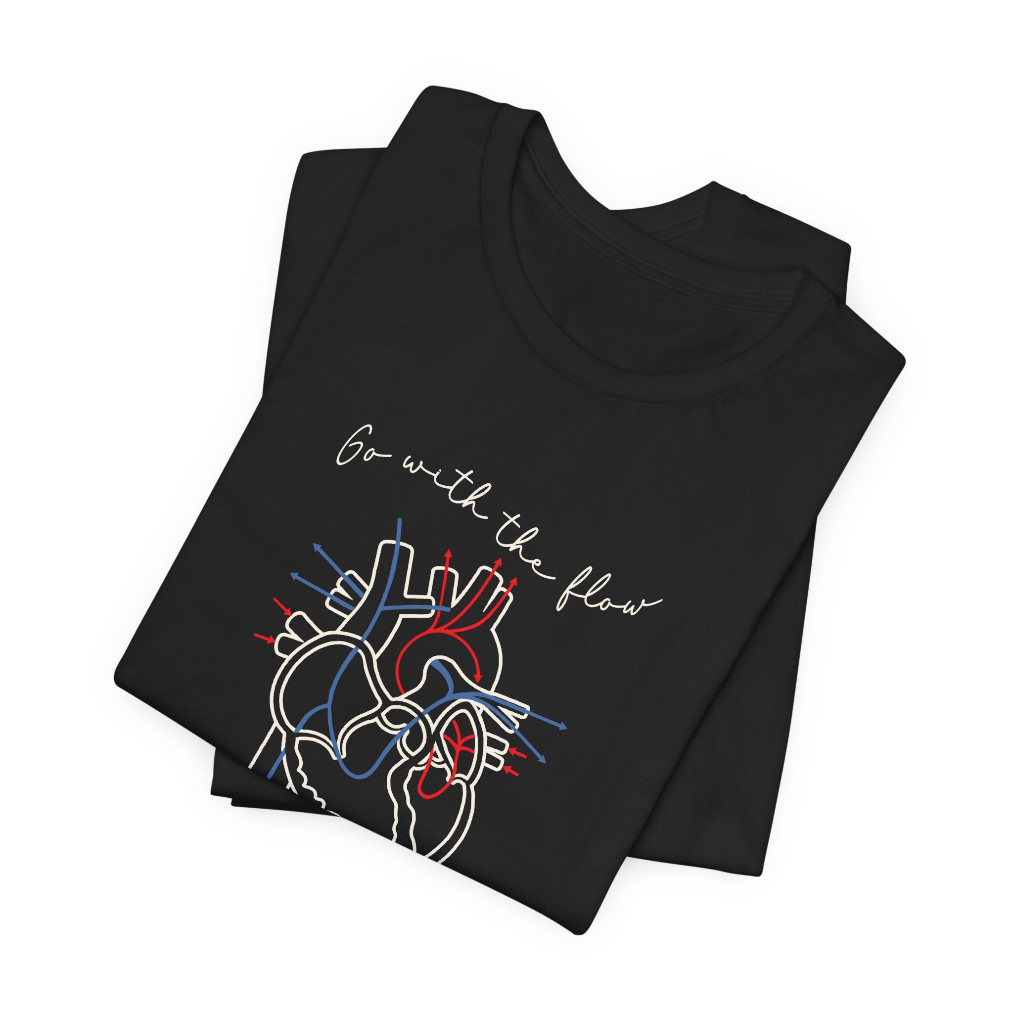 Folded_4_87b47757-5511-4e40-bf3d-7d200f3266dd Go with the Flow Heart T-Shirt - Image 7