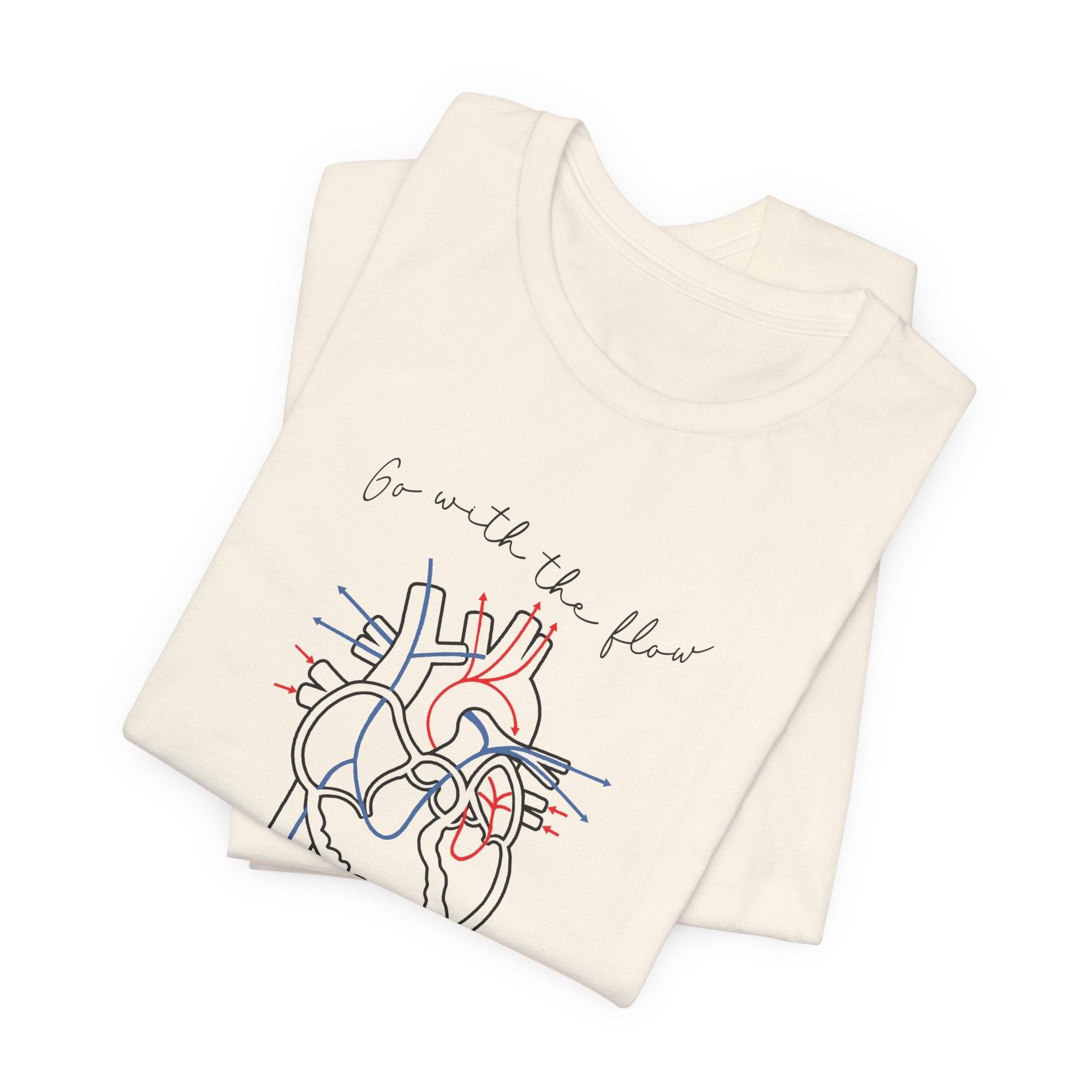 Folded_5_199957c5-4d4b-49d5-ae4d-abb5103d9044 Go with the Flow Heart T-Shirt - Image 8