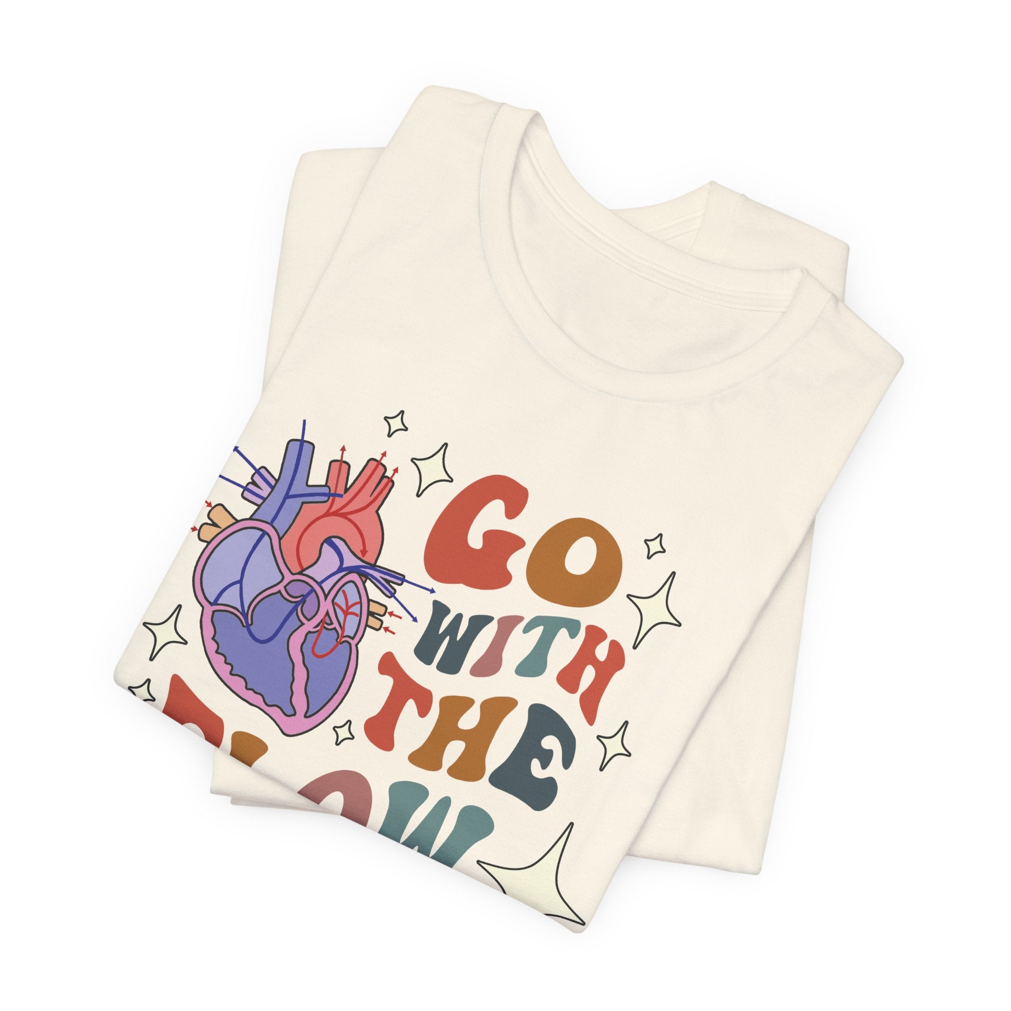 Folded_5_85ed8590-f377-419f-9f11-8ff8aacb9b74 Retro Go with the (Heart) Flow T-Shirt - Image 7