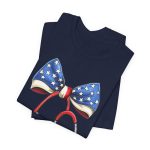 July 4th Stethoscope Bow T-Shirt - Image 7