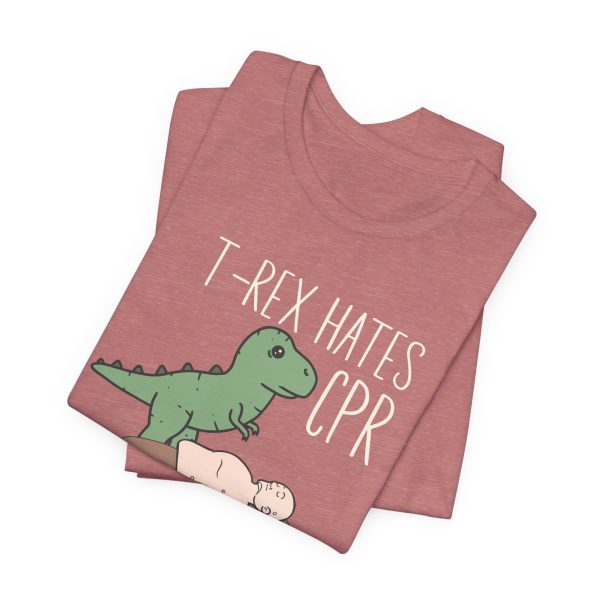 T-Rex Hates CPR T-Shirt - Image 9