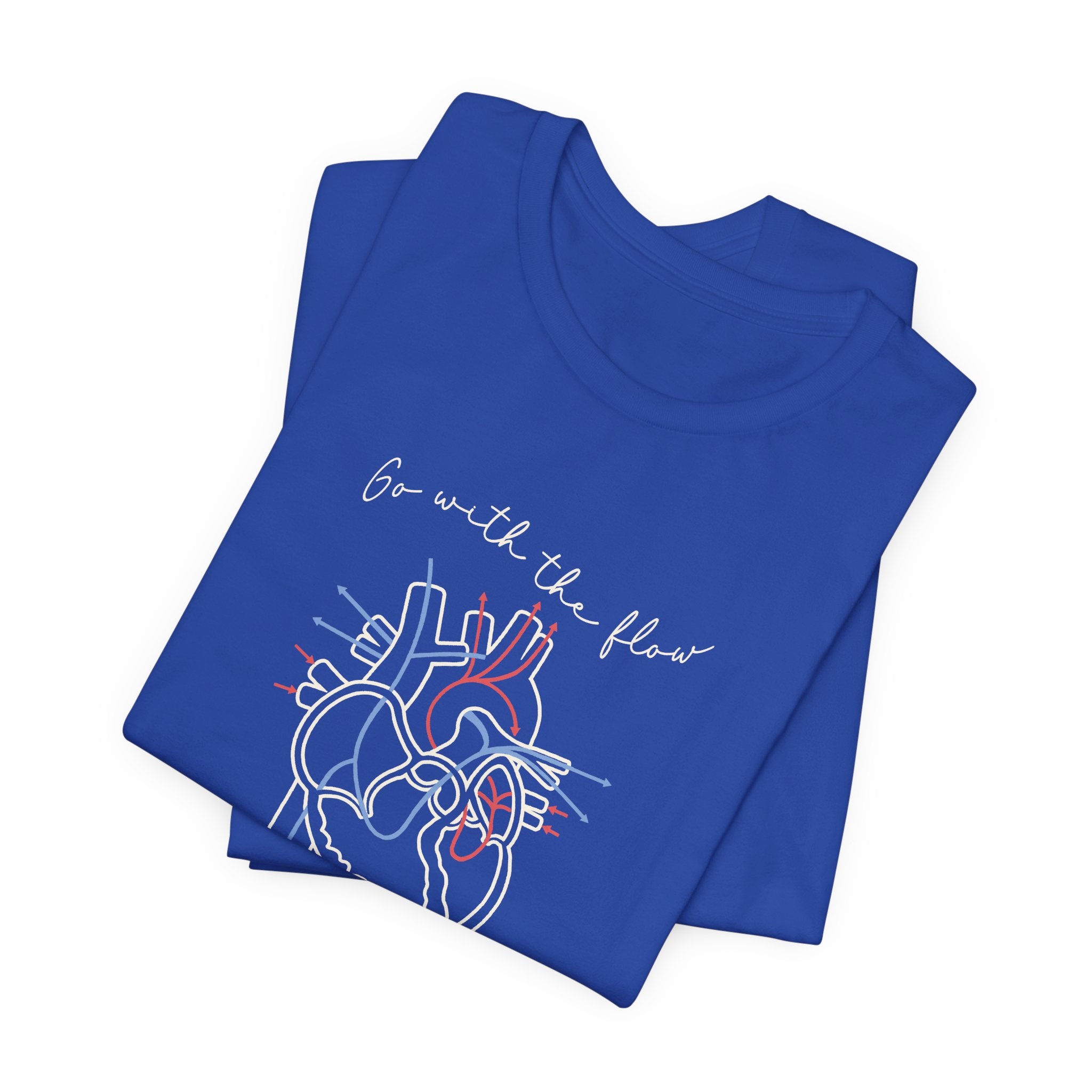 Folded_7_57fc3dca-1c7b-4652-9f51-b15b8dbe3bb3 Go with the Flow Heart T-Shirt - Image 5