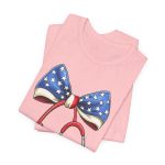 July 4th Stethoscope Bow T-Shirt - Image 8