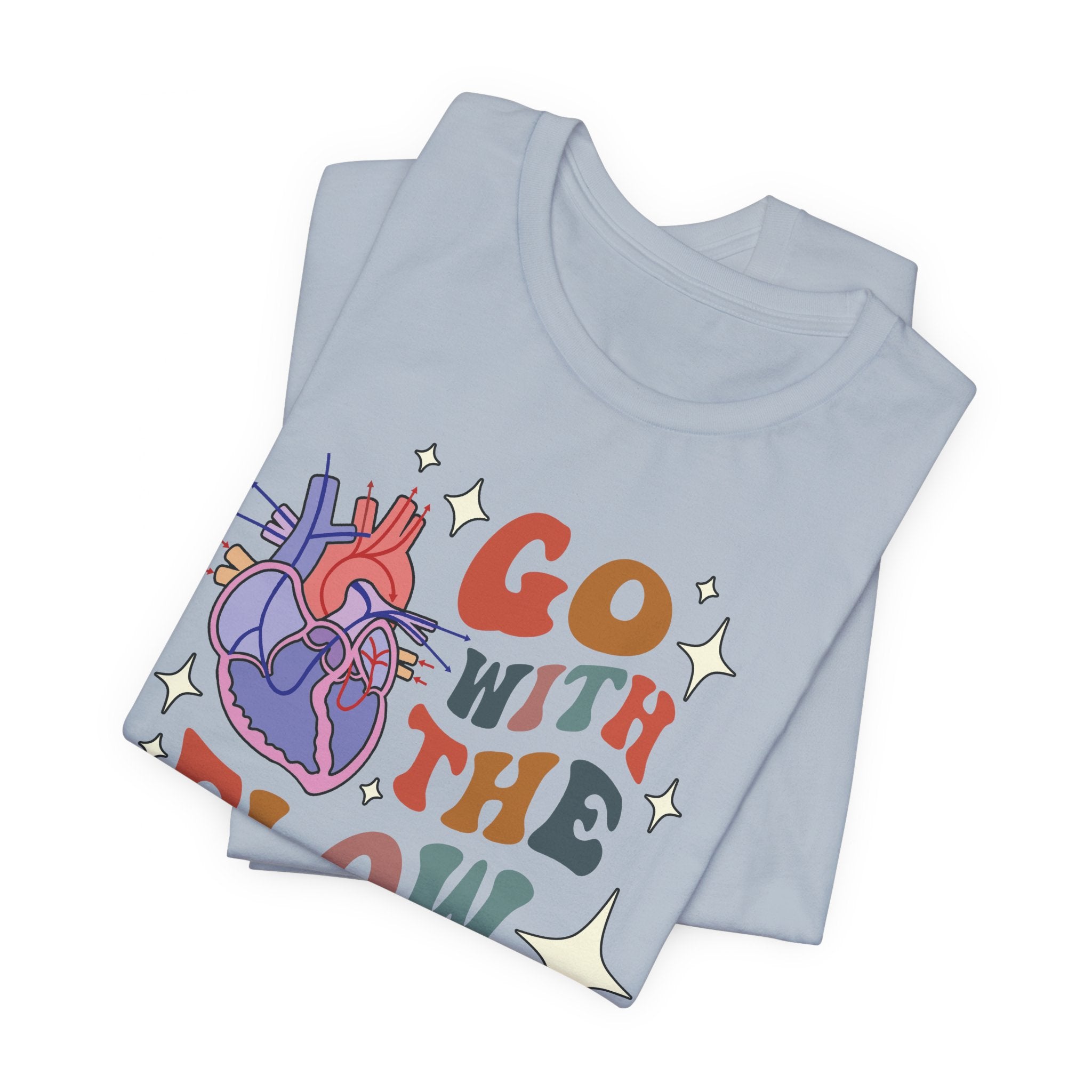 Folded_7_d91ab9a6-0f53-46f2-af88-7d7b0a348f87 Retro Go with the (Heart) Flow T-Shirt - Image 9