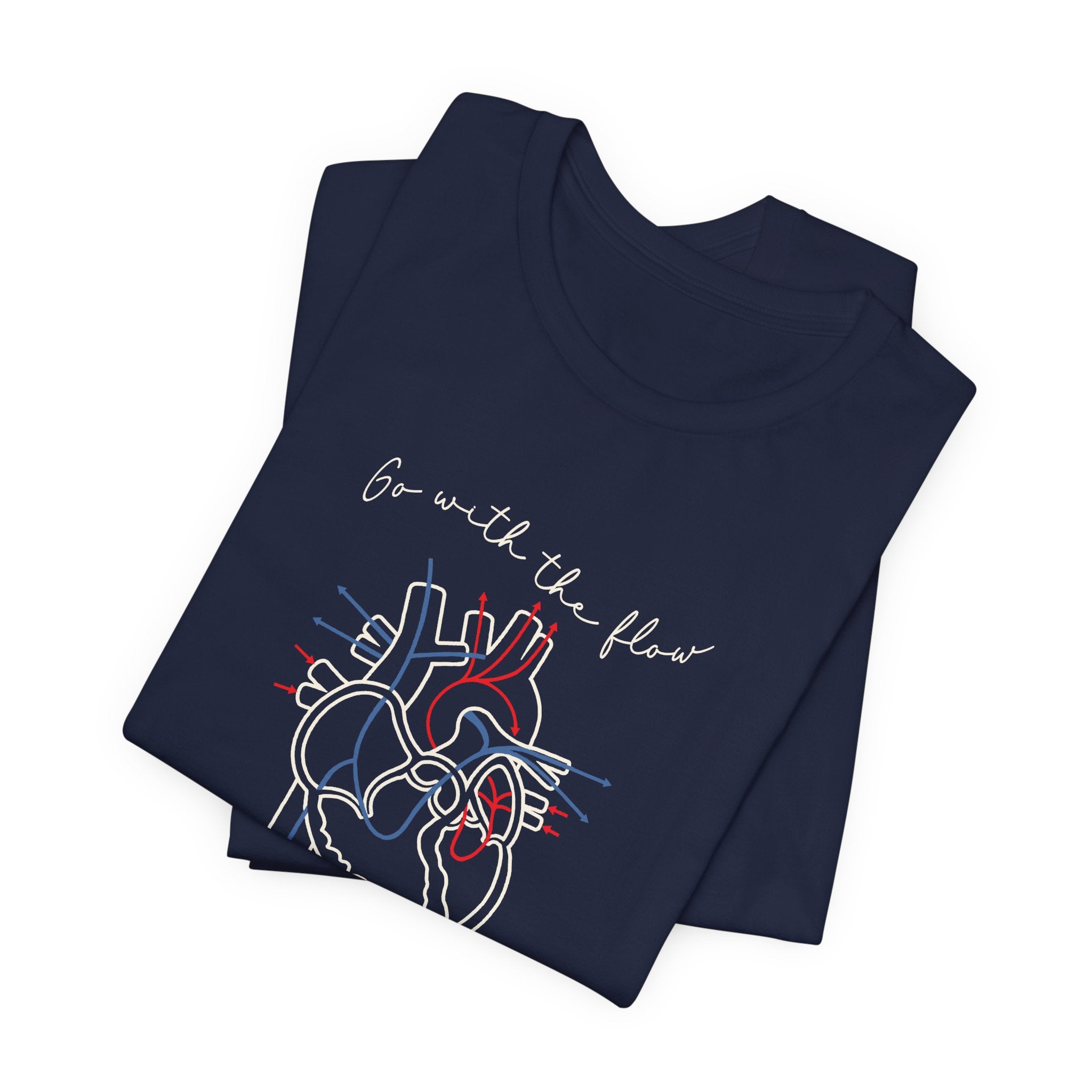 Folded_8_5abca806-3f61-4472-b8b6-2d37b5bd52b6 Go with the Flow Heart T-Shirt - Image 9