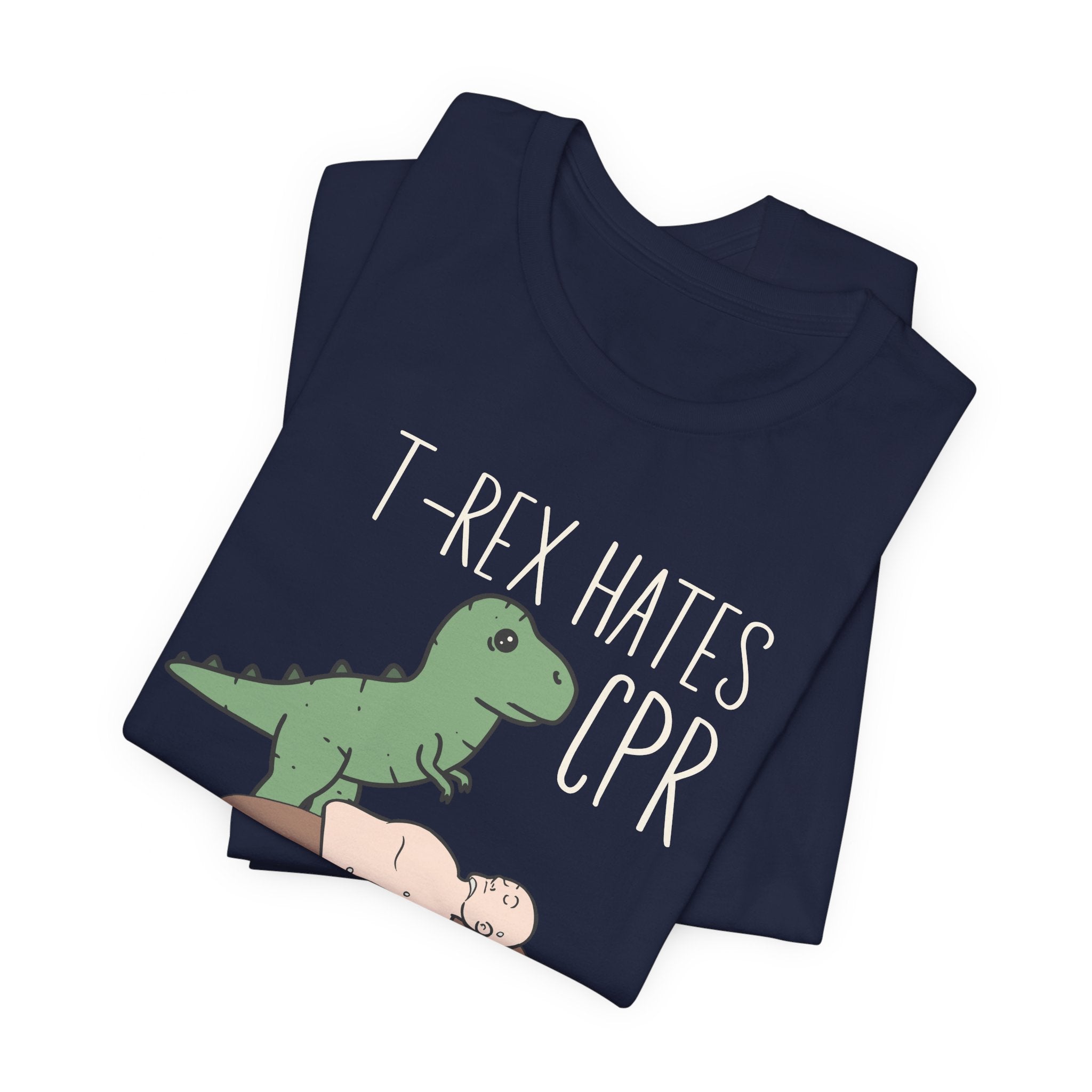 Folded_9_870c88b8-18ae-49b1-9105-66dc4d6445b7 T-Rex Hates CPR T-Shirt - Image 11